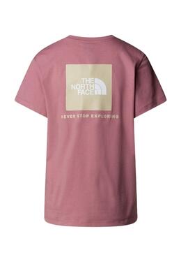 T-Shirt The North Face Box rosa für Damen