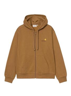 Kapuzenpullover Carhartt mit Reißverschluss in Braun für Herren
