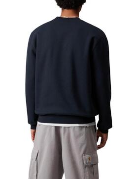 Sweatshirt Carhartt mit gesticktem Logo in Marineblau für Herren
