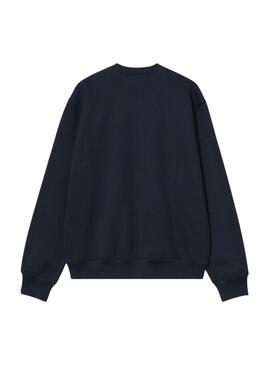 Sweatshirt Carhartt mit gesticktem Logo in Marineblau für Herren