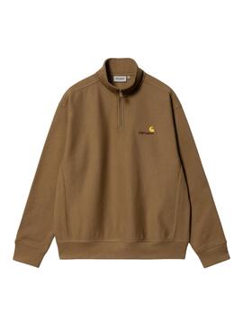 Carhartt Half Zip Sweatshirt in Braun für Herren