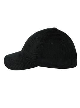 Mütze Carhartt Harlem schwarzer Cord für Damen und Herren