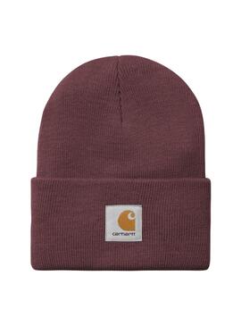 Carhartt Watch Beanie in Burgundy für Damen und Herren.