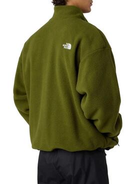 Wendbare Fleecejacke The North Face Yumiori in Grün für Herren.