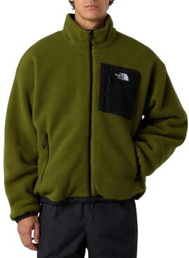 Wendbare Fleecejacke The North Face Yumiori in Grün für Herren.