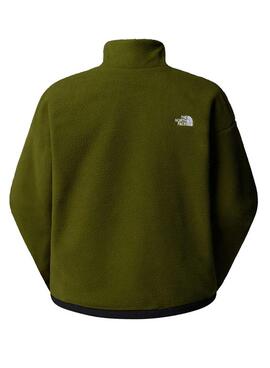 Wendbare Fleecejacke The North Face Yumiori in Grün für Herren.