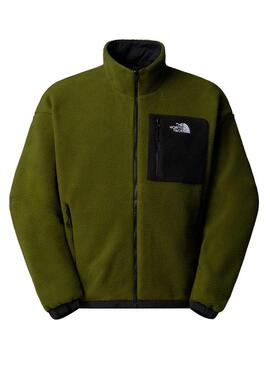 Wendbare Fleecejacke The North Face Yumiori in Grün für Herren.