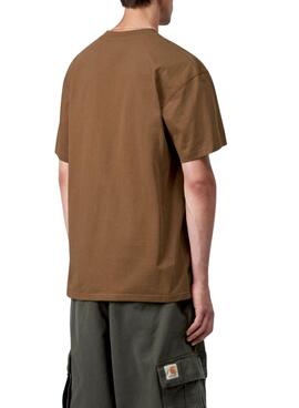 Braune Carhartt Kapuzenjacke mit Reißverschluss für Herren.