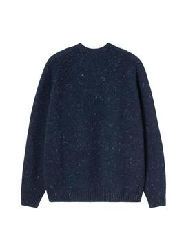 Carhartt Anglistic blauer Marine-Pullover für Herren.