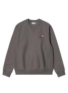 Sweatshirt Carhartt American Script grau für Herren.