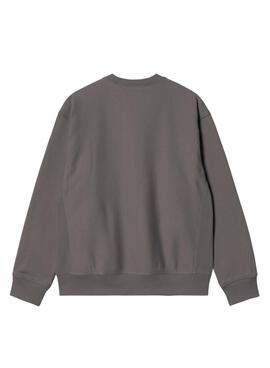 Sweatshirt Carhartt American Script grau für Herren.