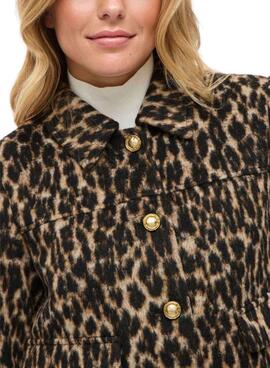 Jacke Vila Visimba Leopardenmuster für Damen