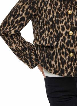 Jacke Vila Visimba Leopardenmuster für Damen