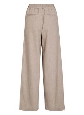 Hose Vila Vivarone beige für Damen