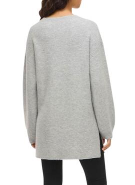 Vila Vilassia Grauer Pullover für Damen