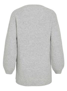 Vila Vilassia Grauer Pullover für Damen