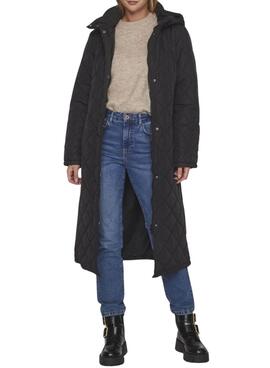 Steppmantel Vila Vikante Quilted Schwarz für Damen
