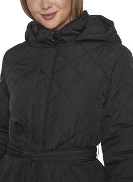 Steppmantel Vila Vikante Quilted Schwarz für Damen