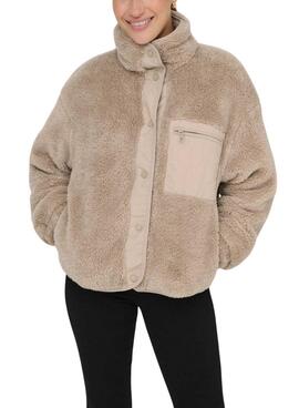 Jacke Only Contact in Beige für Damen
