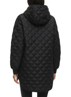 Gepolsterter Mantel von Vila Vitate in Schwarz für Damen.