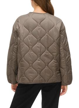 Gepolsterte graue Vila Vidune Damenjacke