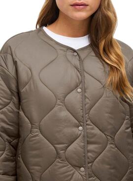 Gepolsterte graue Vila Vidune Damenjacke