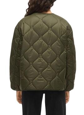 Gepolsterte Jacke von Vila Vidune in Grün für Damen.