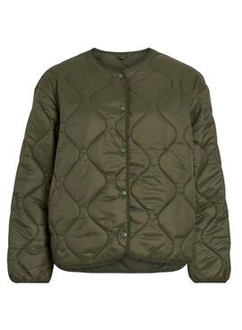 Gepolsterte Jacke von Vila Vidune in Grün für Damen.