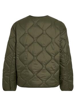 Gepolsterte Jacke von Vila Vidune in Grün für Damen.
