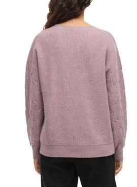 Vila Vilassia lila Pullover für Damen