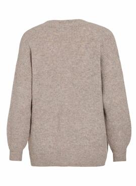 Strickjacke von Vila Vimindy in Beige für Damen.