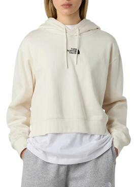 Sweatshirt The North Face Essential Crop weiß für Damen