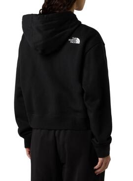 Sweatshirt The North Face Essential Crop Schwarz für Damen