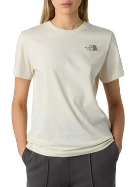 T-Shirt The North Face Box beige für Damen