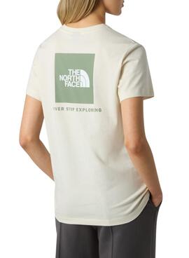 T-Shirt The North Face Box beige für Damen