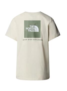 T-Shirt The North Face Box beige für Damen