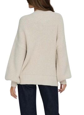Pullover Only Holly beige für Damen.