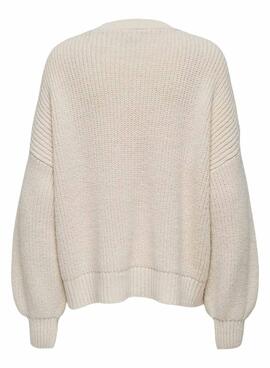 Pullover Only Holly beige für Damen.