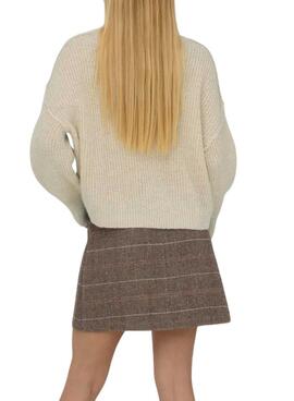 Pullover Only Mally beige für Damen.