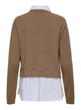 Only Payson beige Damen-Trikot mit Shirt