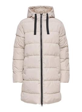 Gepolsterter Mantel Only Clair weiß für Damen