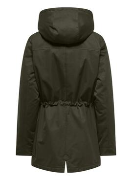 Parka Only Hannover Grün für Damen.