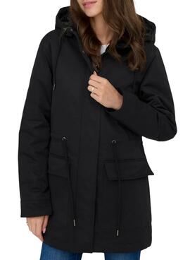 Parka Only Hannover Schwarz für Damen