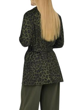 Jacke Only Moon grün Tierdruck für Damen