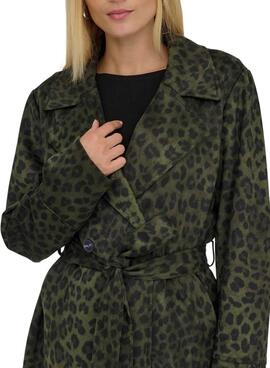 Jacke Only Moon grün Tierdruck für Damen