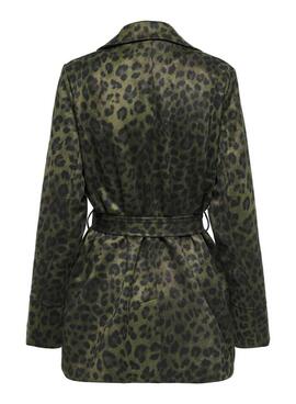 Jacke Only Moon grün Tierdruck für Damen