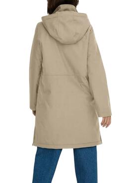 Parka Only Kara beige für Damen