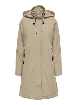 Parka Only Kara beige für Damen