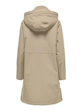 Parka Only Kara beige für Damen