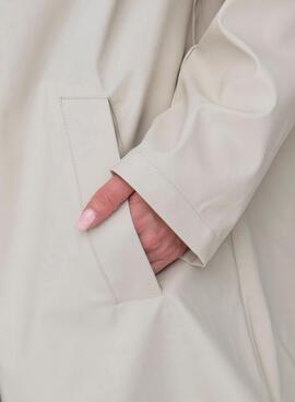 Regenjacke Only Newellen in gebrochenem Weiß für Damen